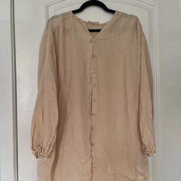 Beige Button Down Shirt XL - Picture 1 of 2